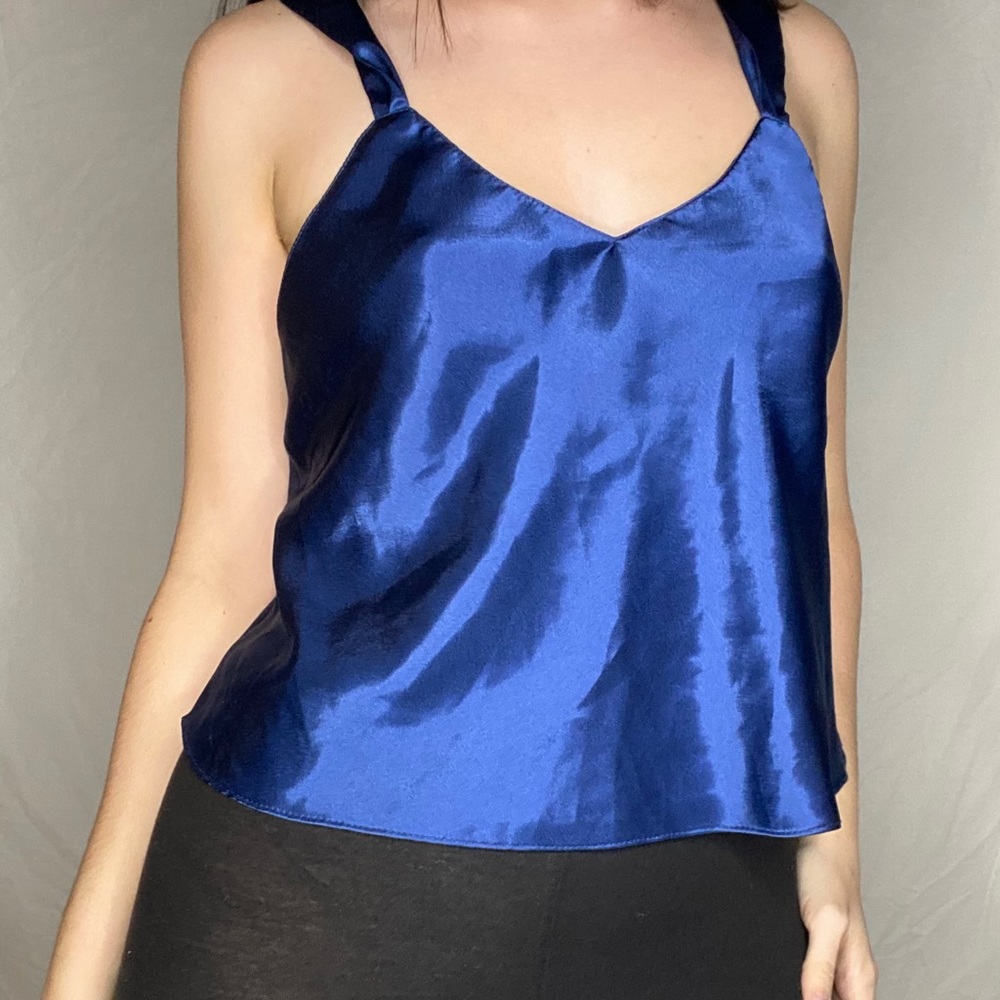 Alexandra Nicole Blue Sleeveless Top